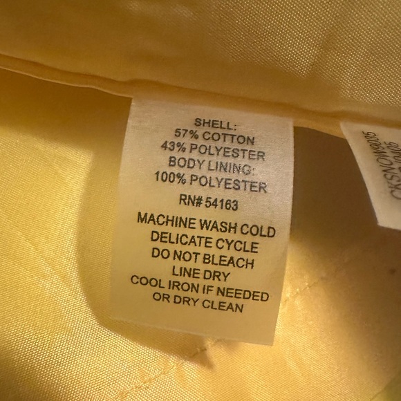 Calvin Klein Women's Short Yellow Trench Jacket SZ XL - Picture 8 of 8